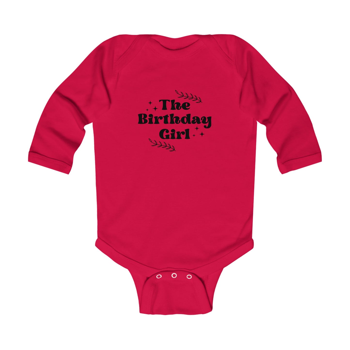 The Birthday Girl Infant Long Sleeve Bodysuit - Cute Baby Outfit for Celebrations