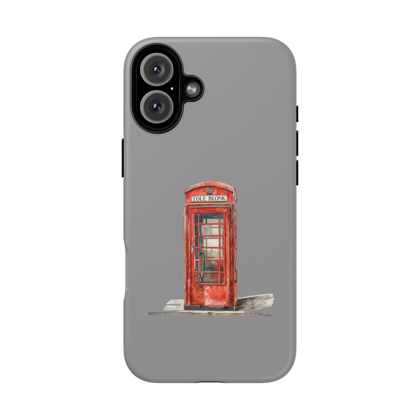 Red Phone Booth Phone Case, Vintage Style Case, Tough Cases for Gifts, Quirky Phone Accessories, Travel Lover's Gift