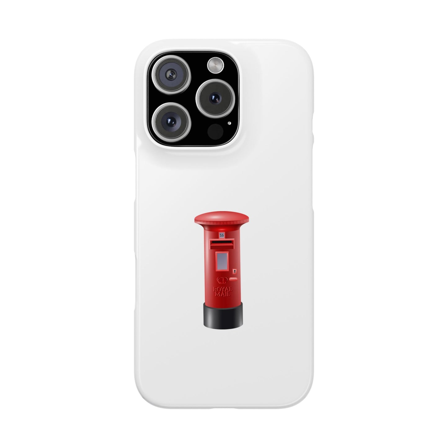 Vintage Post Box Phone Case, Slim Phone Cases, Phone Accessories, Gifts for Mail Lovers, Unique Phone Cover, Red Letterbox Design