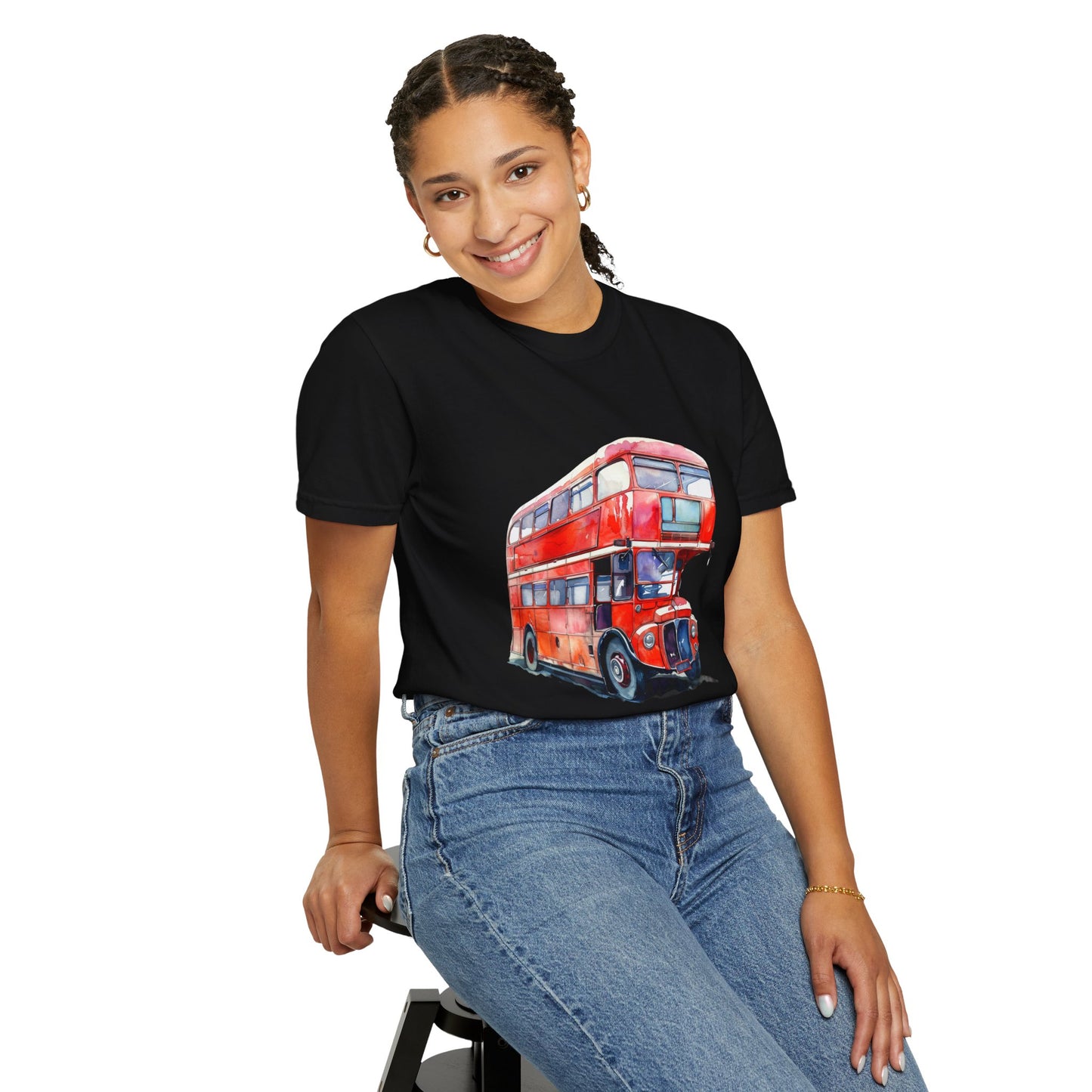 Unisex Garment-Dyed T-shirt - London’s Pride: The Iconic Red Bus