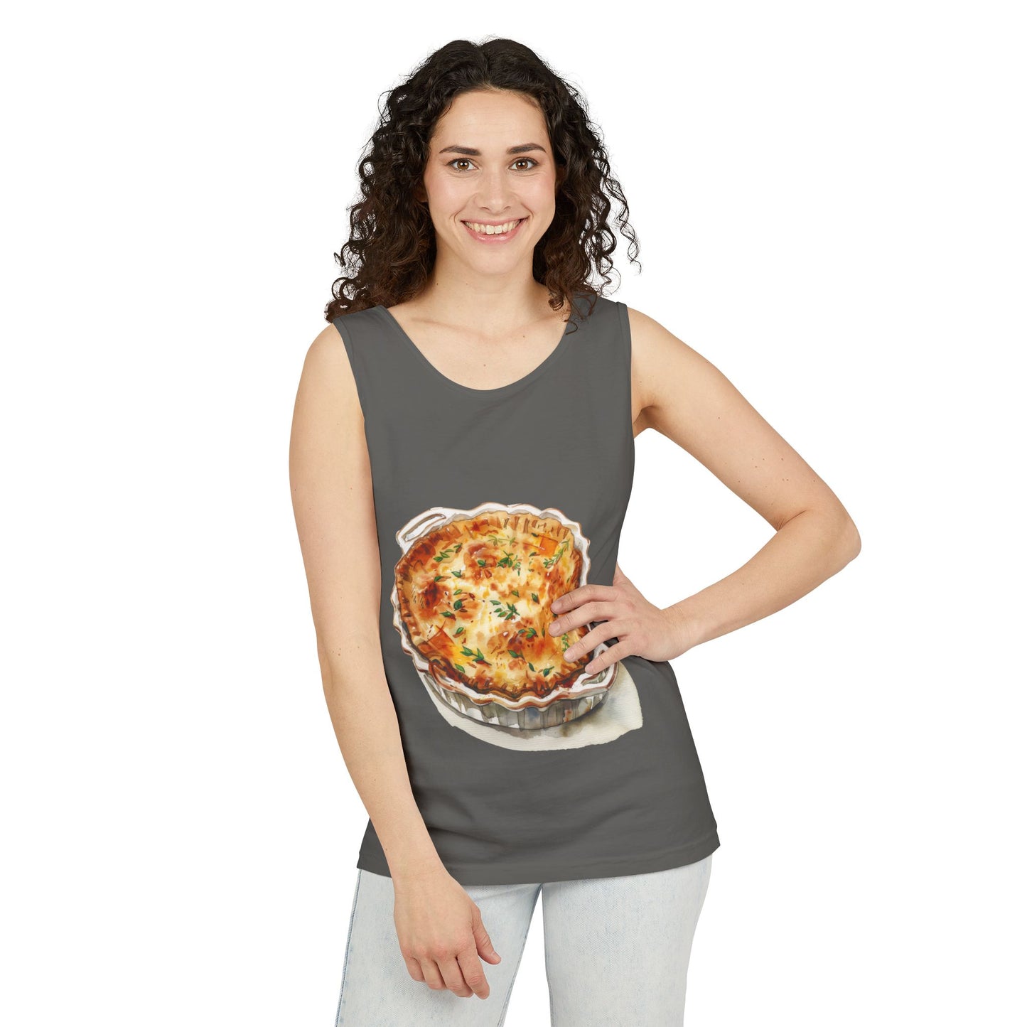 Unisex Garment-Dyed Tank Top - British Delicious Food