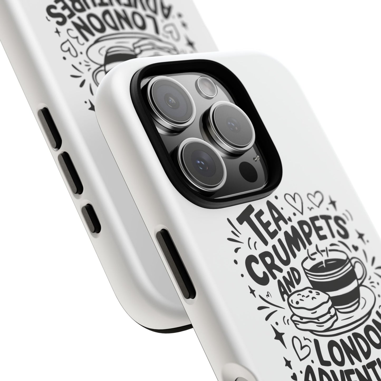 Tea, Crumpets, and London Adventures - Cute Gift for Tea Lovers, London Souvenir, Travel Accessory, Unique Phone Cover