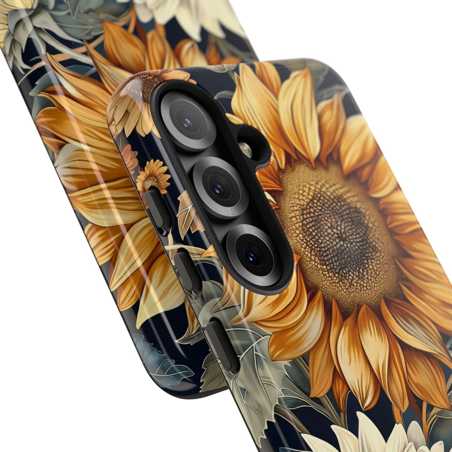 Sunflower Phone Case, Floral Tough Phone Cover, Gift for Nature Lovers, Phone Accessories, Sunflower Gifts