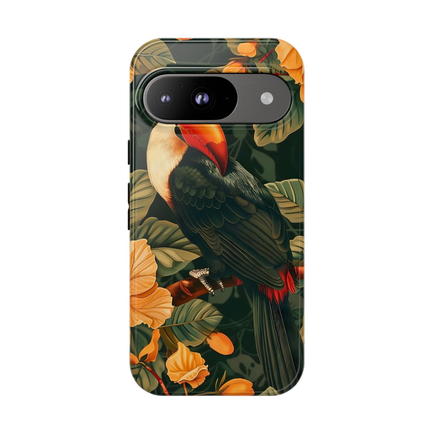 Tropical Toucan Phone Case, Exotic Bird Cover, Nature Lover Gift, Eco-Friendly Design, Customizable Tech Accessory