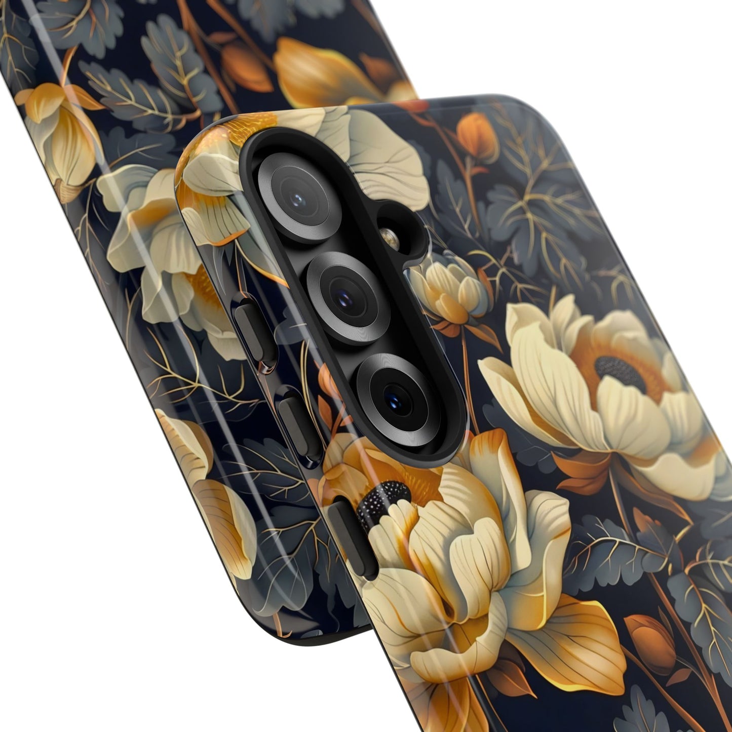 Floral Phone Case - Tough Cases, Stylish Mobile Cover, Flower Design, Holiday Gift, Trendy Accessory, Eco-Friendly Case