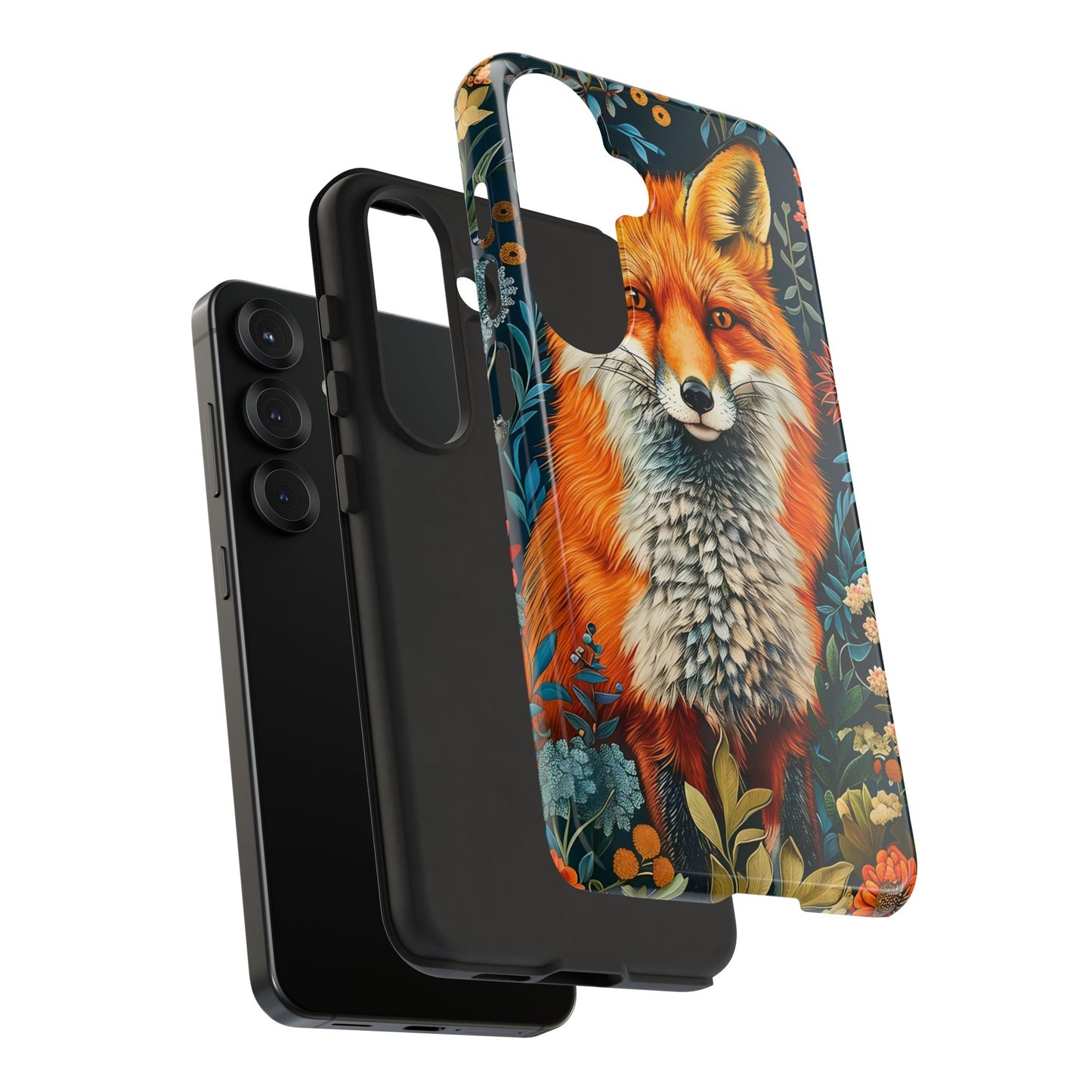 Vibrant Fox Phone Case, Tough Phone Cover, Unique Wildlife Accessory, Gift for Animal Lovers, Nature-Inspired Design