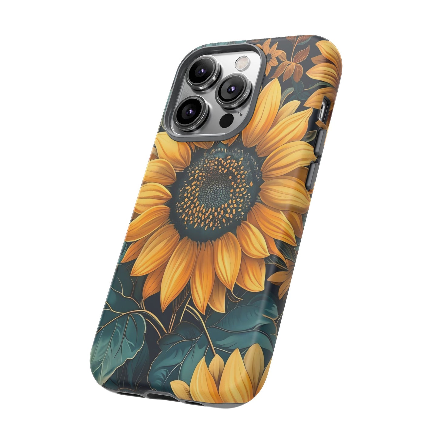 Sunflower Phone Case - Bright Floral Design, Stylish Tough Cover for Sunflower Lovers, Gift for Plant Enthusiasts, Mom Gift, Nature Lovers