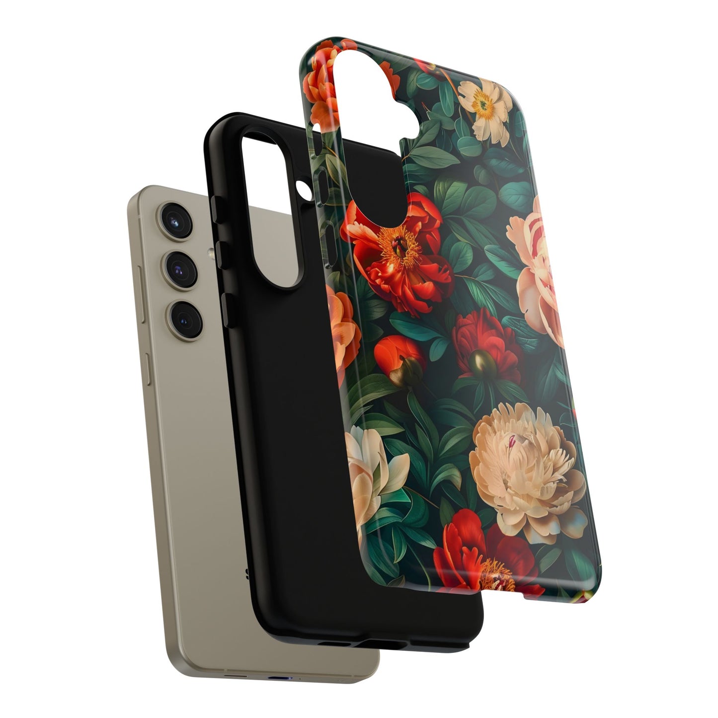 Floral Phone Case - Tough Cases, Vibrant Protection, Gift for Her, Cute Floral Design, Trendy Accessory, Perfect for Spring