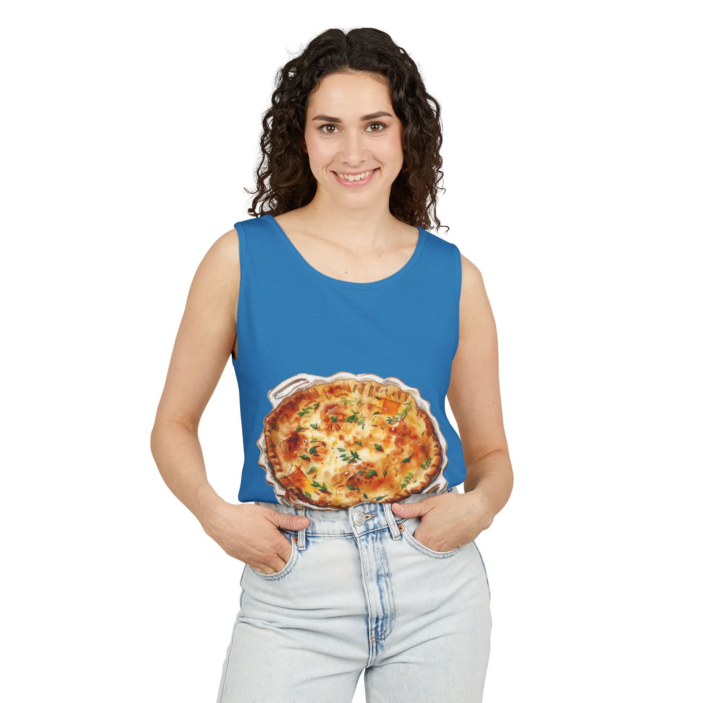 Unisex Garment-Dyed Tank Top - British Delicious Food