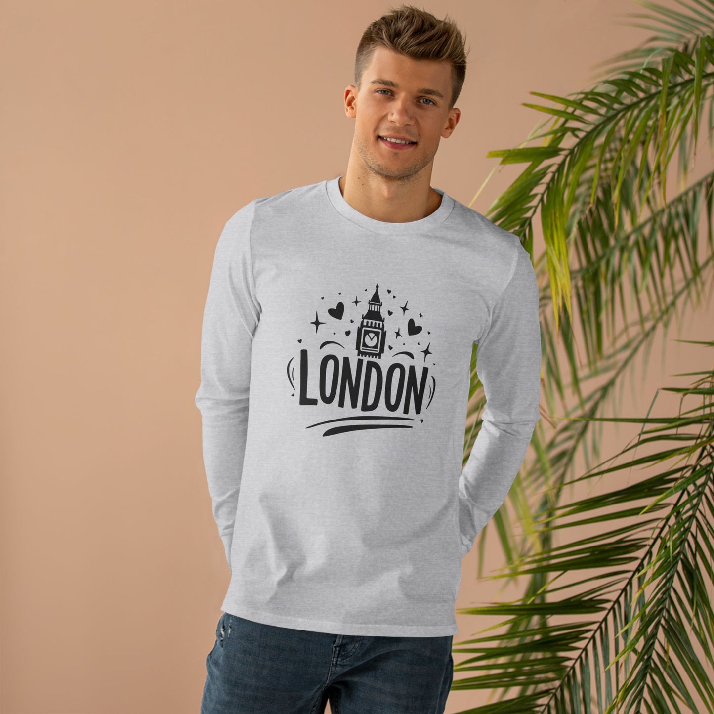 Men’s Base Longsleeve Tee - Love London