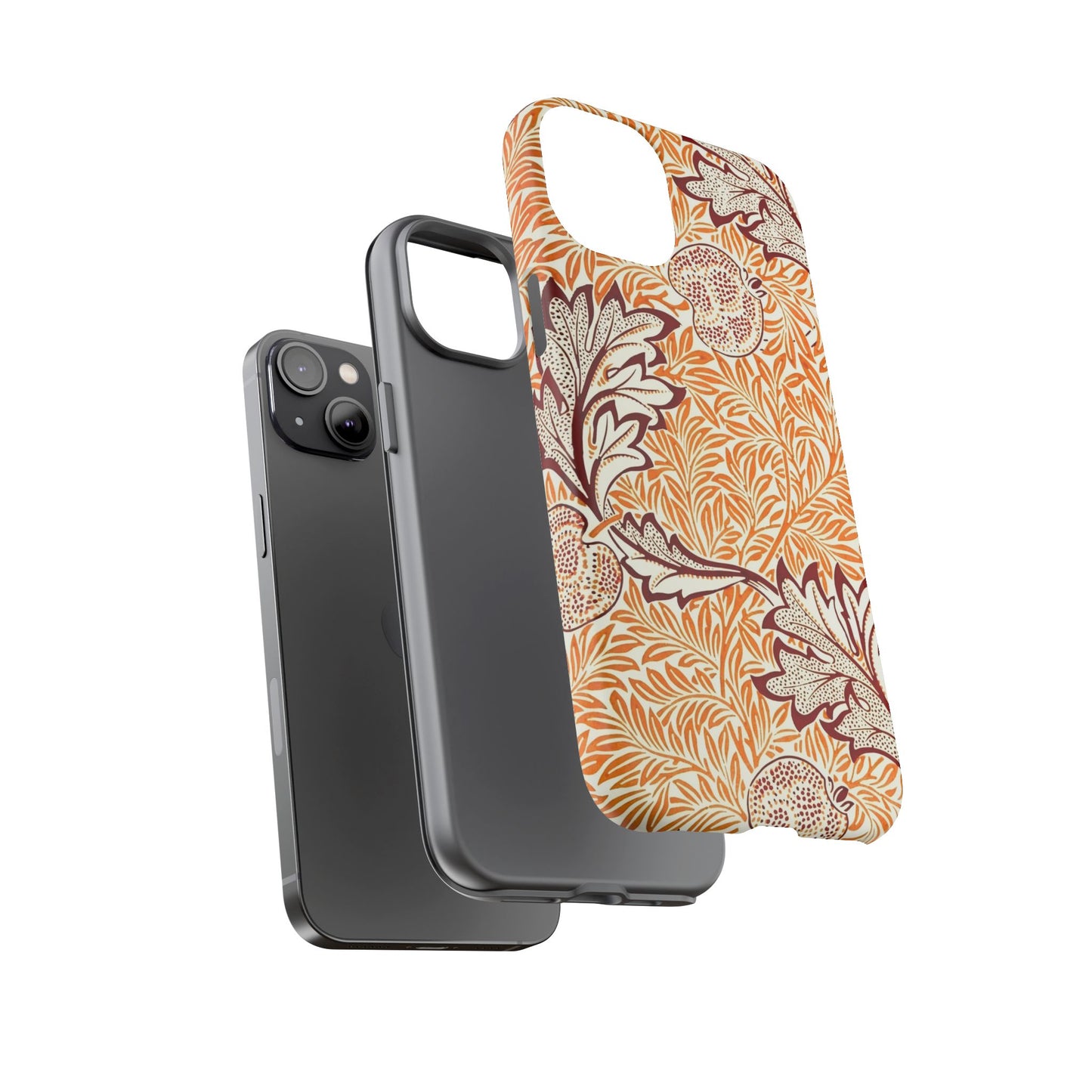 Stylish Phone Case, Tough Cases with Floral Design, Protective Cover, Gift for Her, Cute Phone Accessory