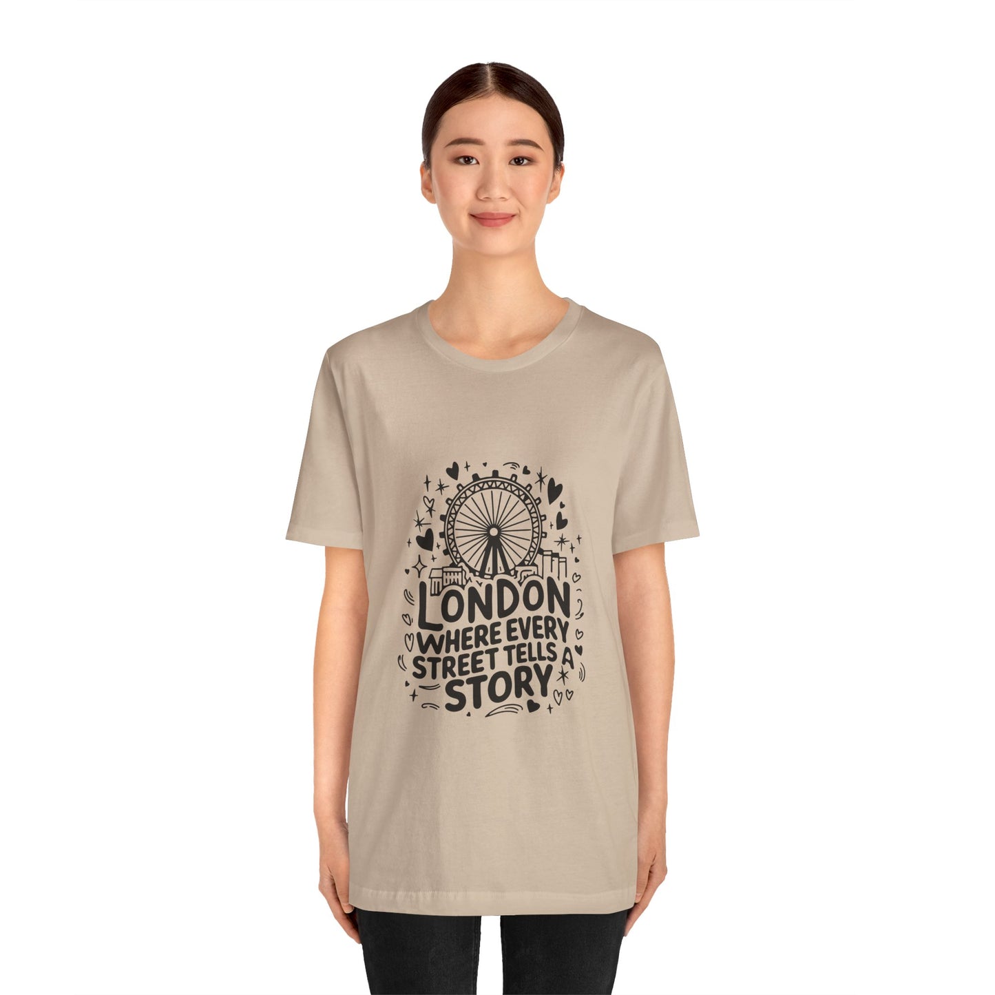 Unisex Jersey Short Sleeve Tee - London's Story Telling Street