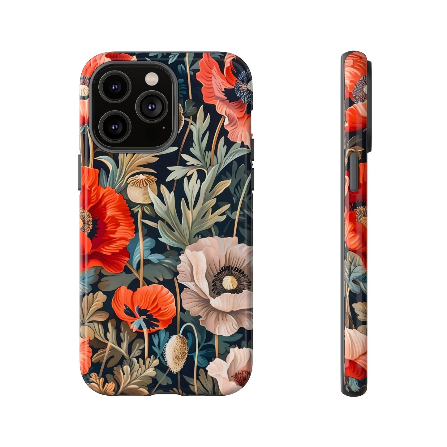 Floral Phone Case - Tough Cases, Flower Design, Chic Tech Accessories, Stylish Gifts, Unique Phone Protectors