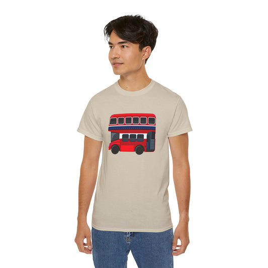 Unisex Ultra Cotton Tee - The Famous London Red Transport Bus