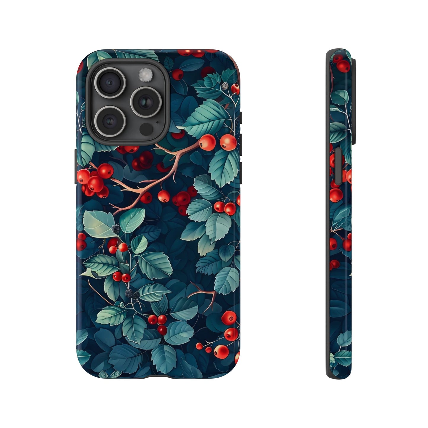 Berry Blossom Phone Case - Nature Lover's Gift, Floral Design, Cute Accessory for Spring, Unique Tech Cover, Perfect for Holidays
