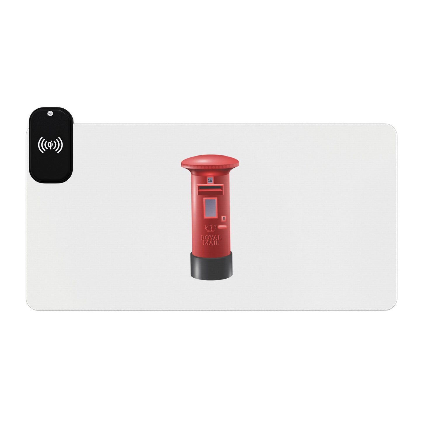 Royal Mailbox - LED Gaming Mouse Pad with Wireless Charging, Gaming Desk Accessory, RGB Decor, PC Gamer Gift, Office Essentials