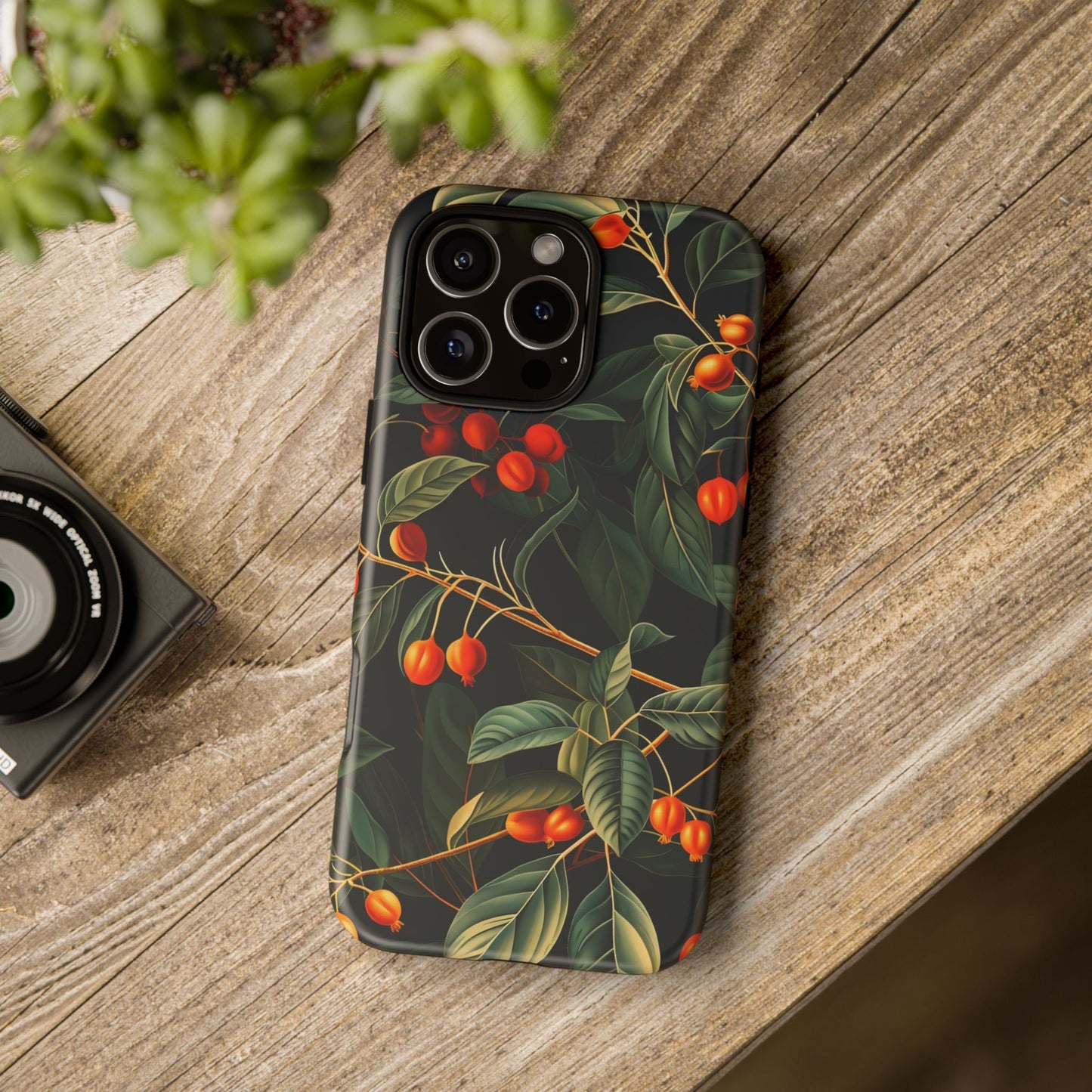 Tough Cases, Floral Phone Case, Nature-Inspired Tech, Unique Gift, Phone Accessory, Botanical Design, Fall Vibes