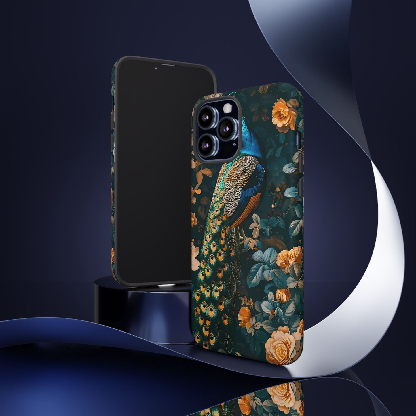 Peacock Phone Case - Elegant Floral Design, Tough Case for Protection, Unique Gift for Nature Lovers, Stylish Accessory, Eco-Friendly
