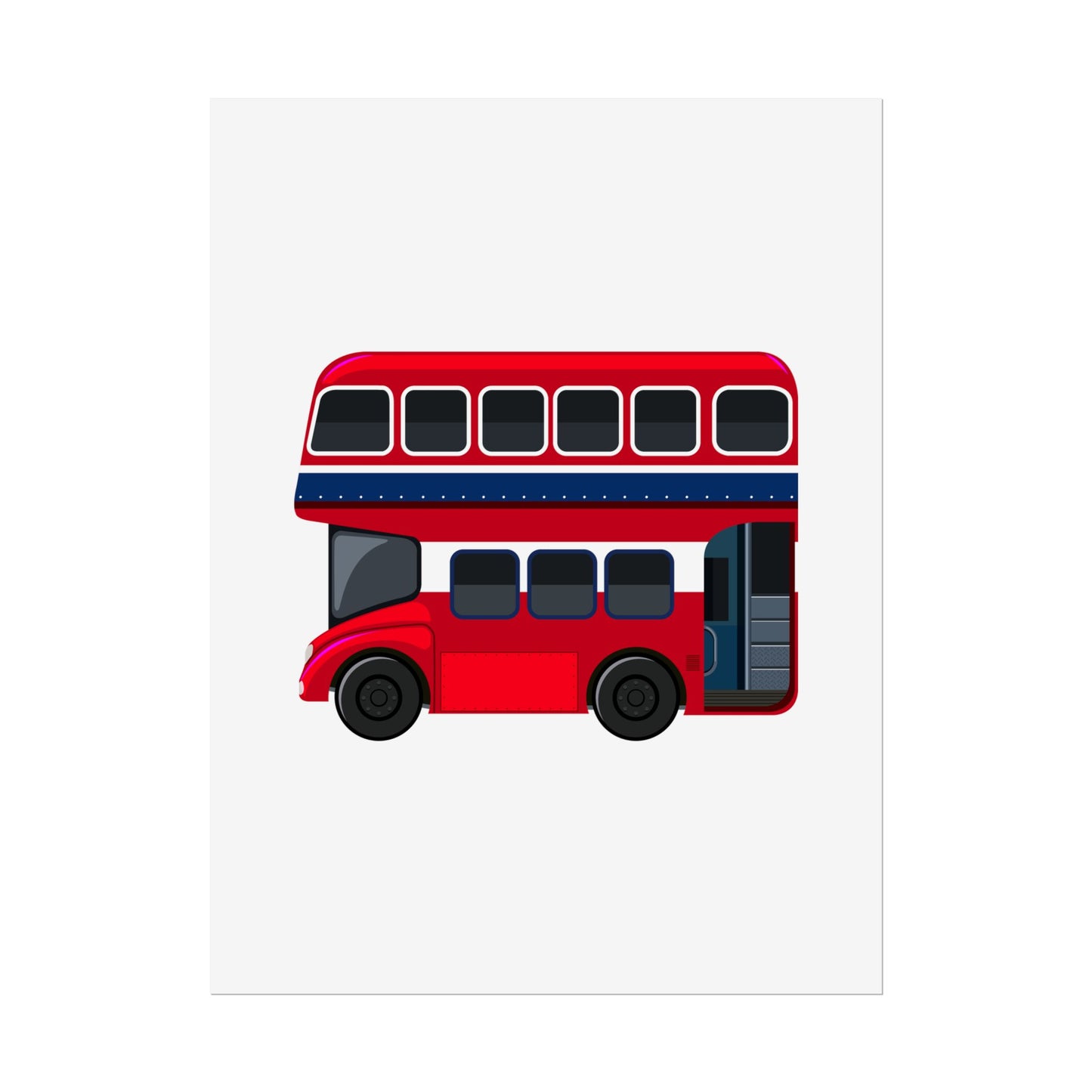 Red Double Decker Bus Rolled Posters