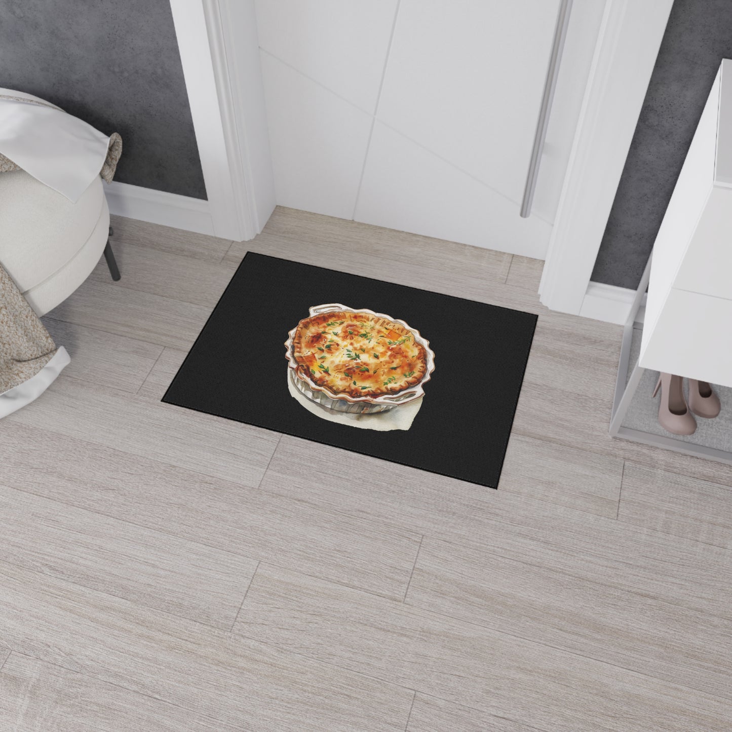 Elegant Kitchen Floor Mat, Premium Mat for Cookware, Heat Resistant Mat, Kitchen Decor, Gift for Foodies, Durable Heavy Duty Mat
