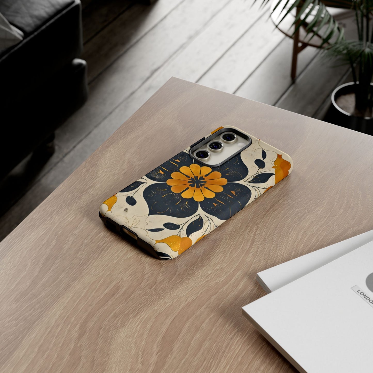 Floral Phone Case - Tough Cases, Botanical iPhone Cover, Vintage Flower Design, Durable Smartphone Protection, Unique Gift Idea