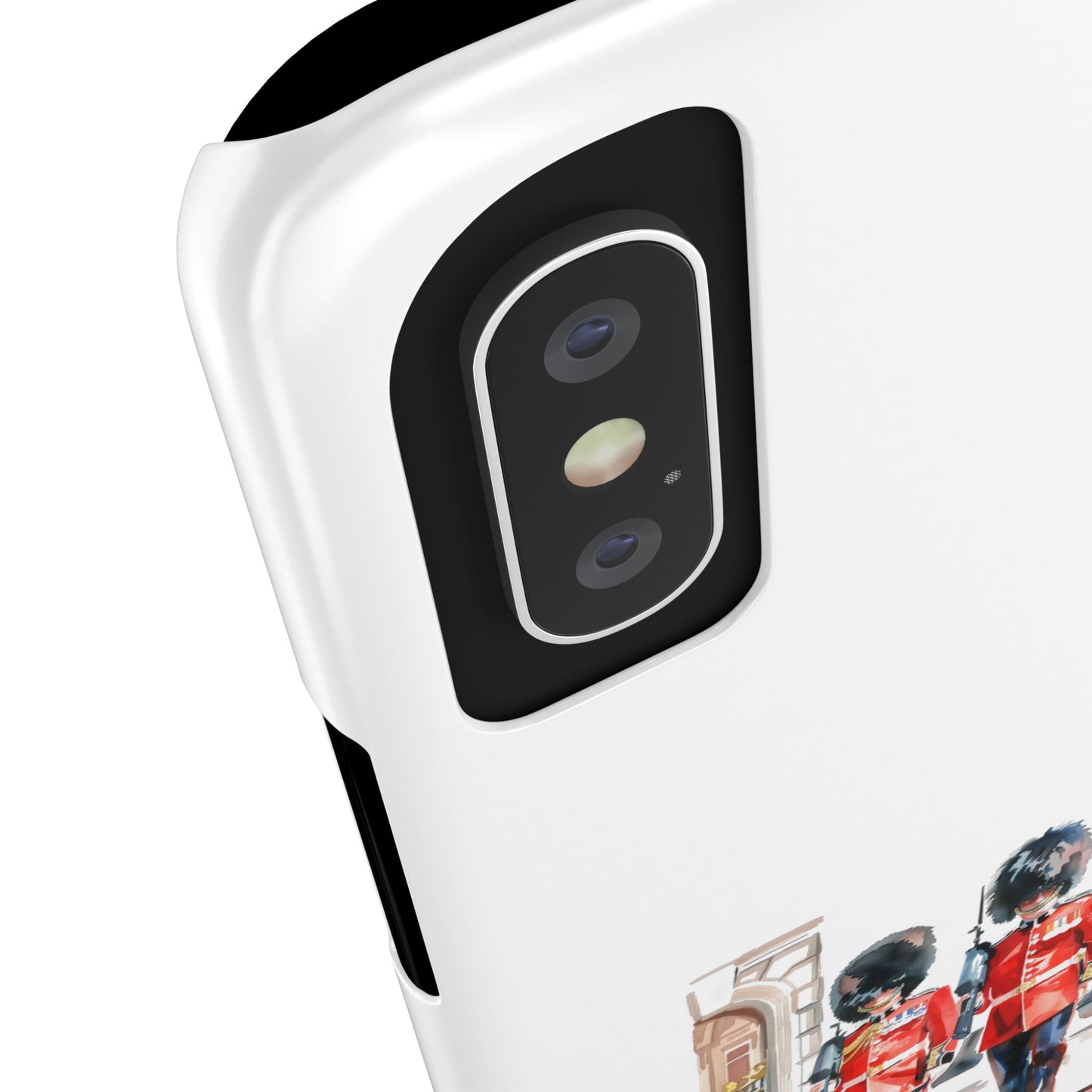 Slim Phone Case with Iconic British Guard Design - Perfect for Travel, Unique Gift, Cell Phone Accessory, Trendy Cover, London Souvenir