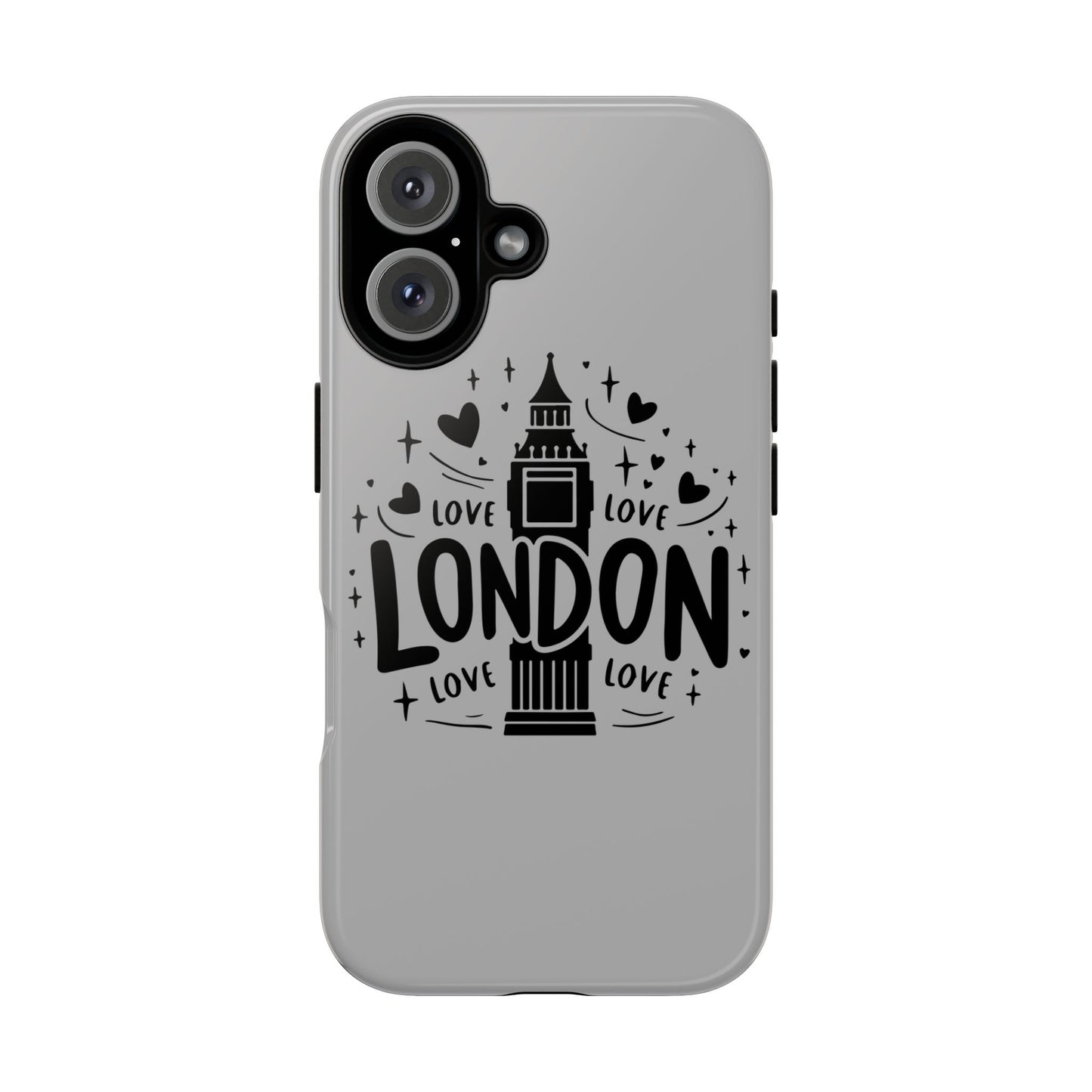 London Love Phone Case, Tough Cases, Stylish Phone Accessories, Unique Gift for Travelers, London Souvenir, Love Design