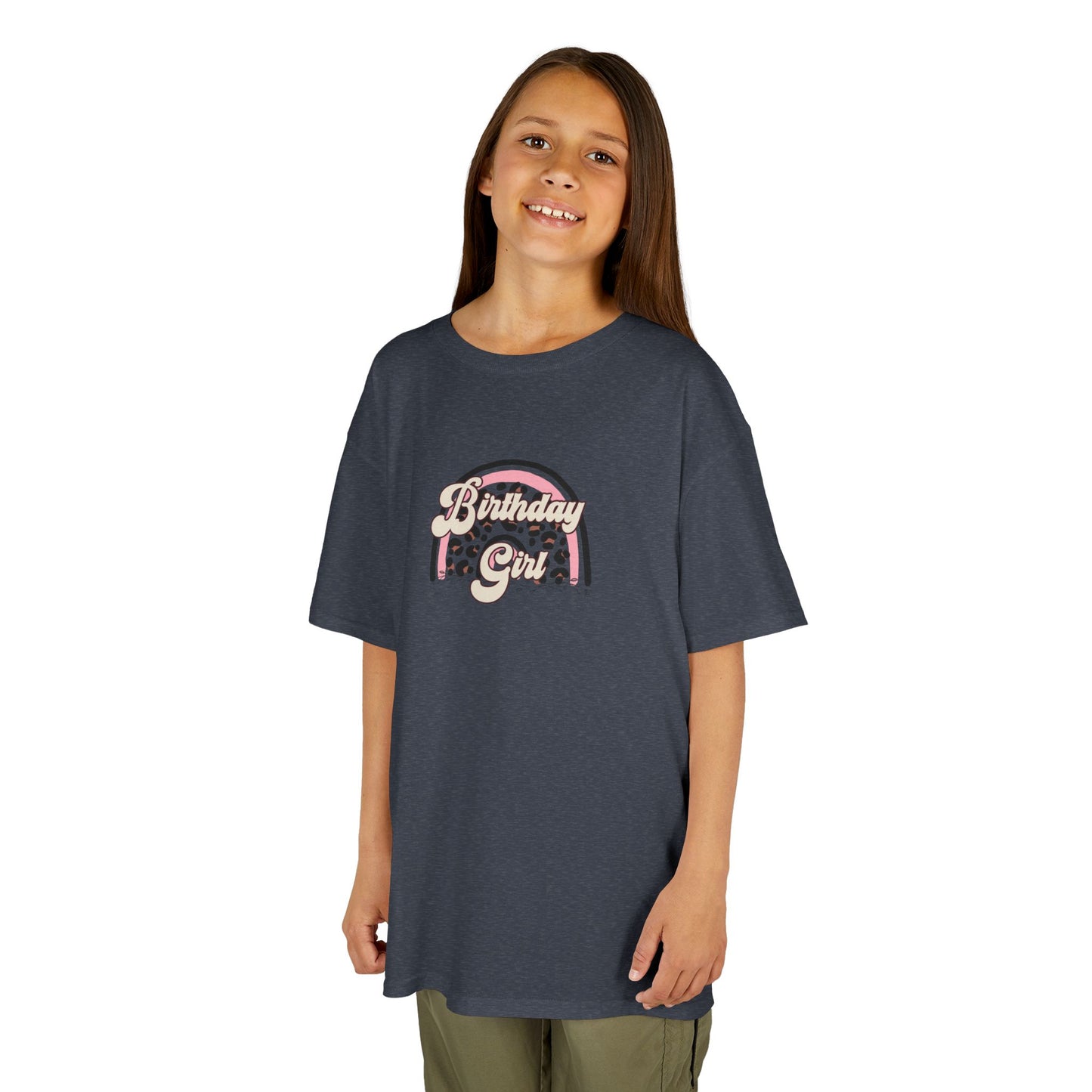 Kids Heavy Cotton™ Tee - Birthday Girl - Perfect for Celebrations!