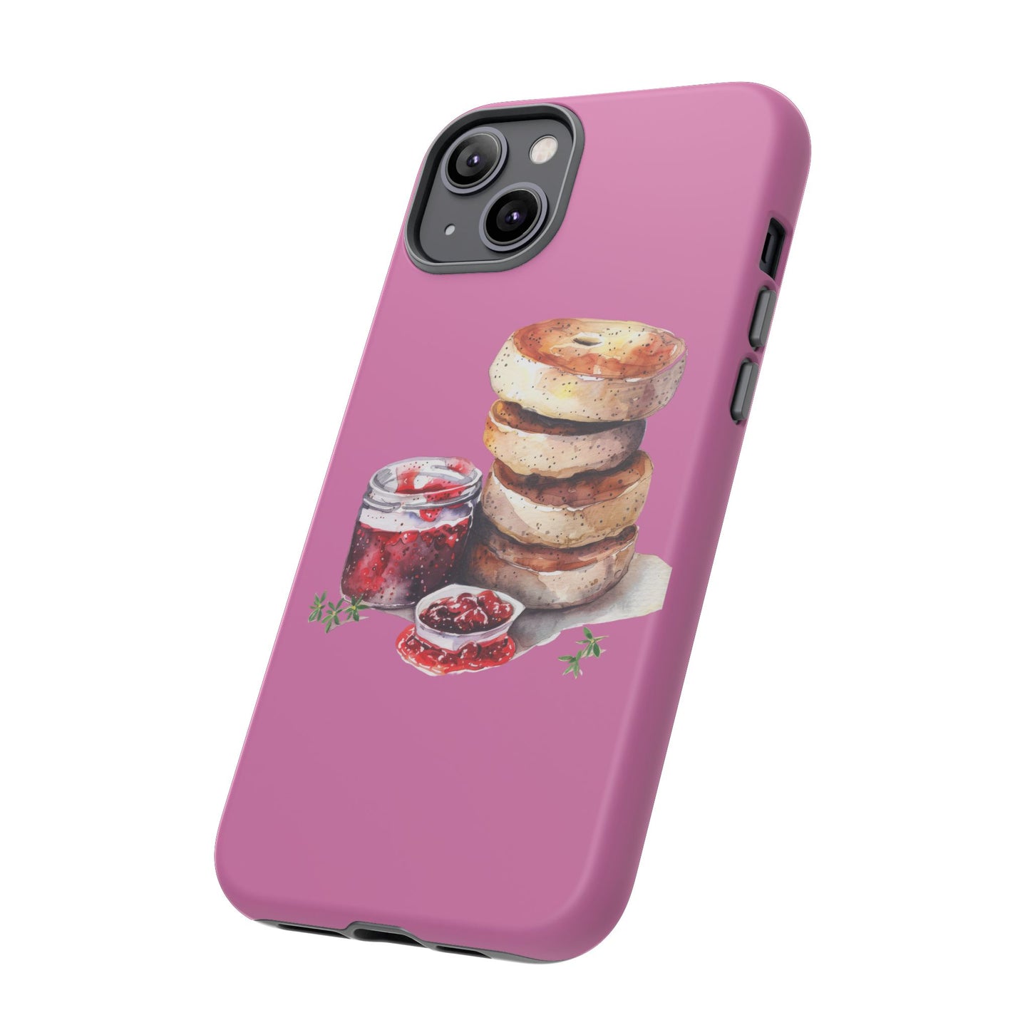 Cute Bagel Phone Case, Tough Cases for Food Lovers, Unique Gifts for Foodies, Phone Accessories for Breakfast Lovers, Fun and Stylish Cases