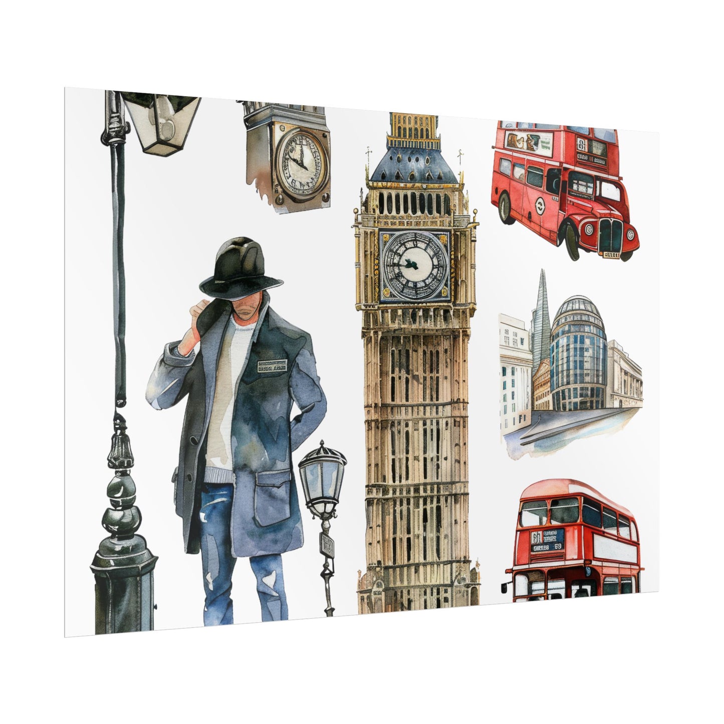London themed Rolled Posters