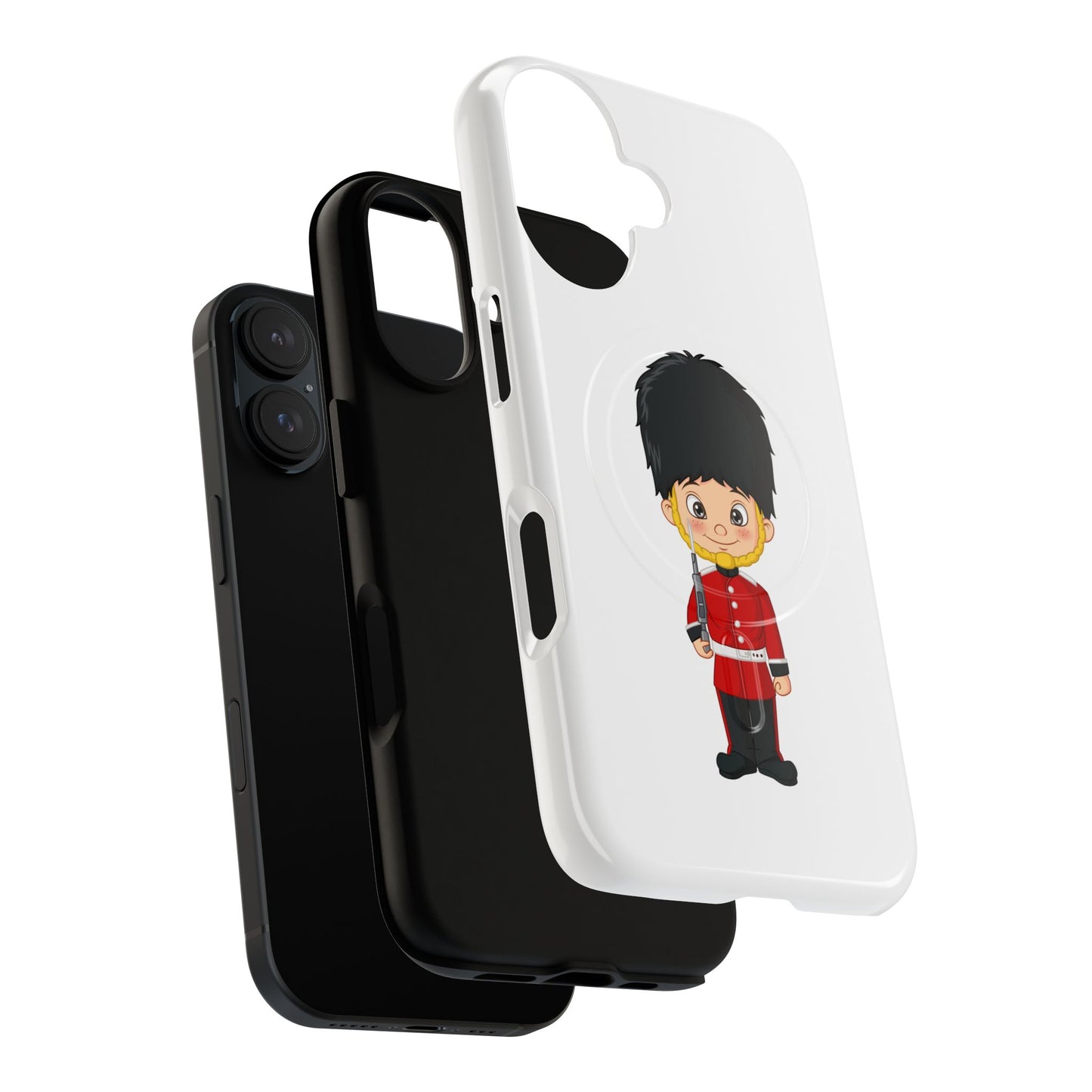 Cute Royal Guard Magnetic Phone Case, Kid's Phone Cover, Tough Magnetic Cases, Unique Gift for Kids, Birthday Gift Ideas