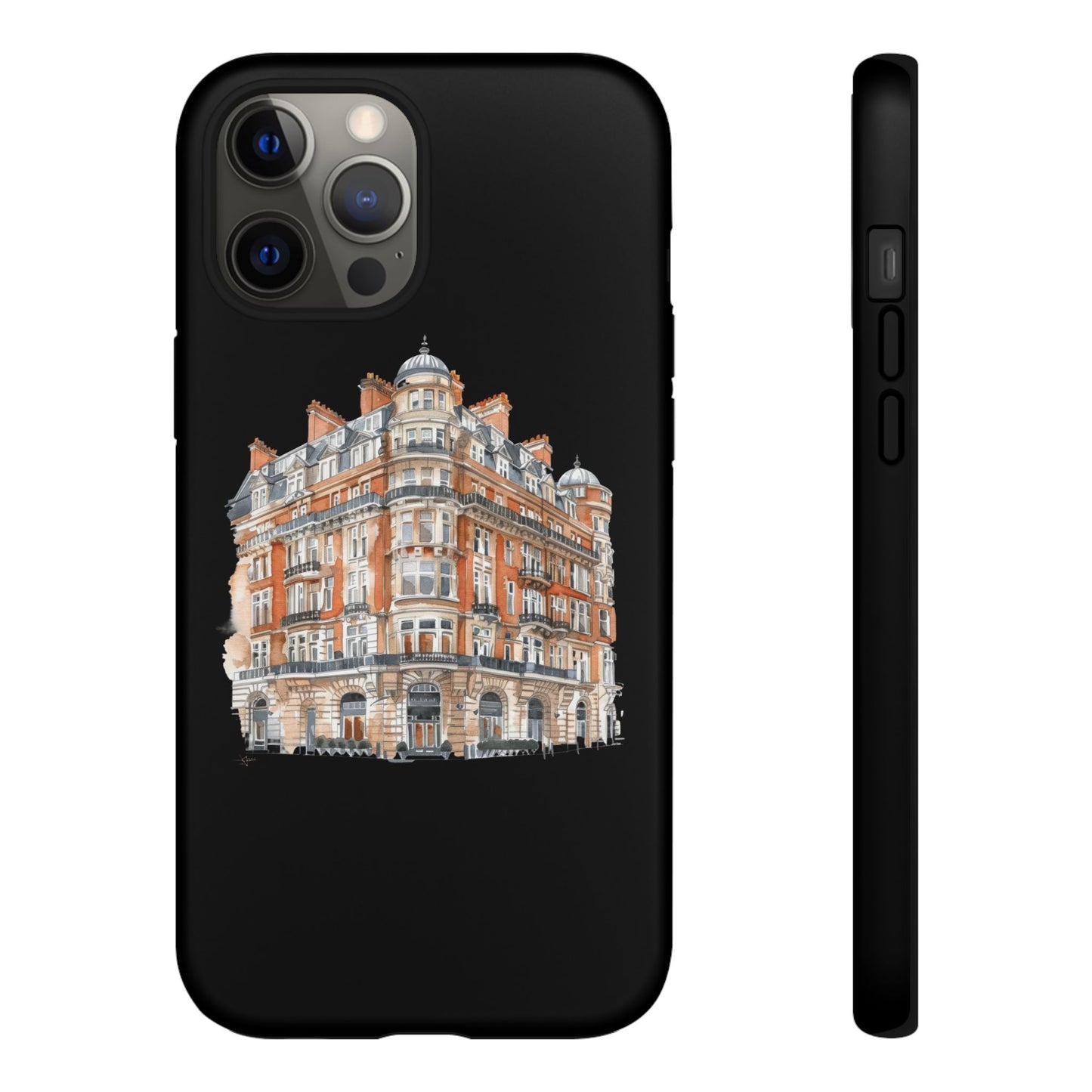 Cityscape Phone Case, Tough Phone Cover, Urban Art Case, Vintage Architecture Design, Gift for Travelers, Stylish Phone Accessory