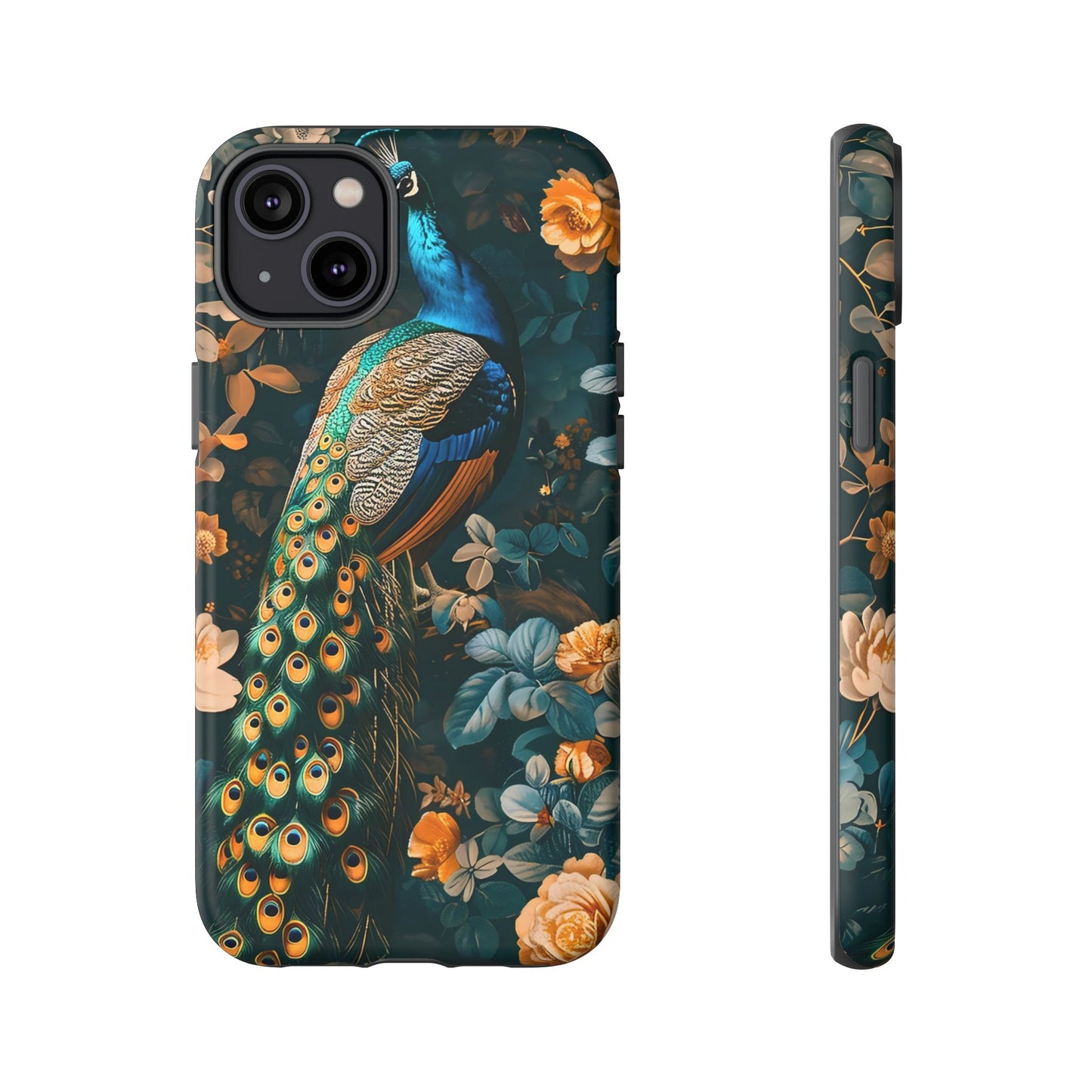 Peacock Phone Case - Elegant Floral Design, Tough Case for Protection, Unique Gift for Nature Lovers, Stylish Accessory, Eco-Friendly