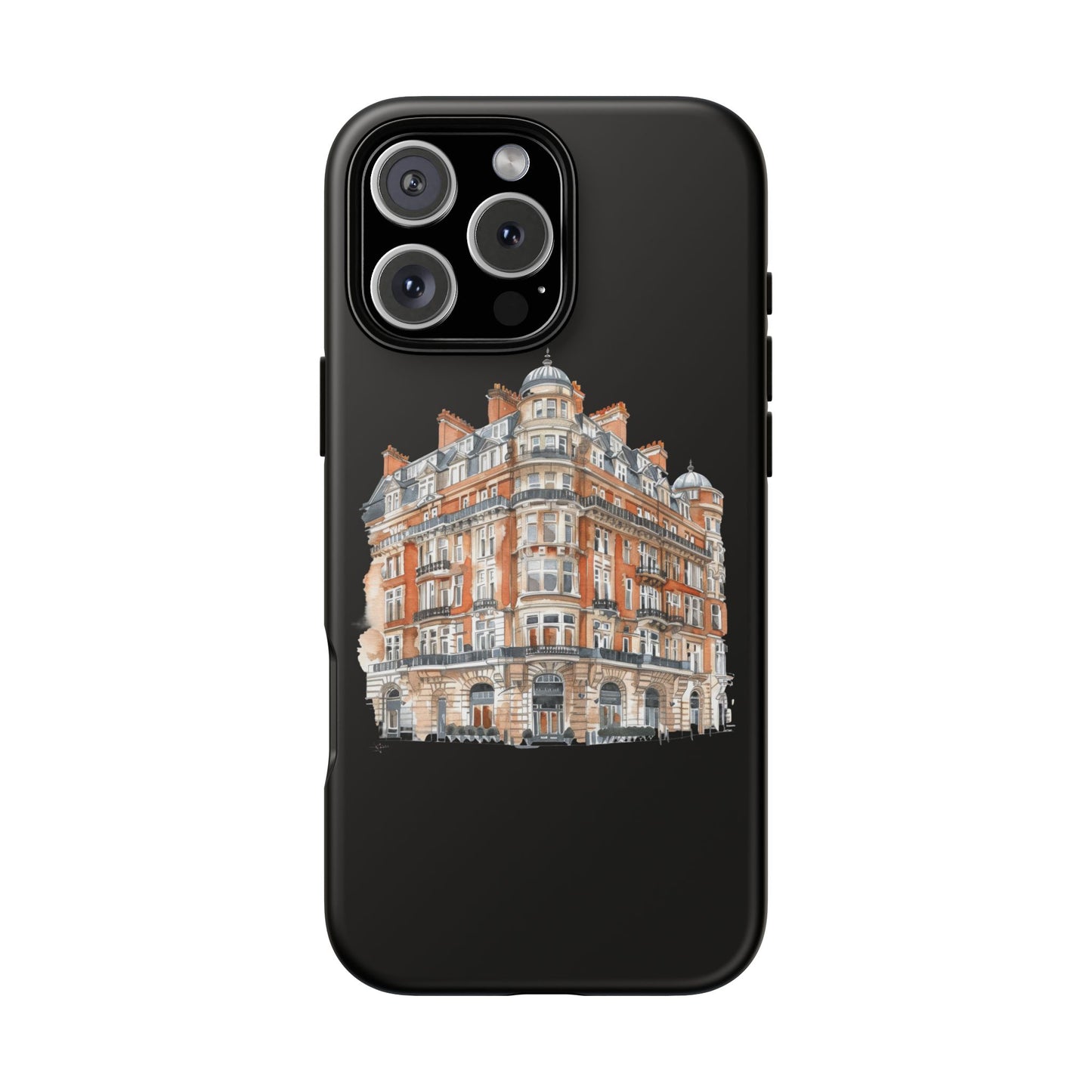 Cityscape Phone Case, Tough Phone Cover, Urban Art Case, Vintage Architecture Design, Gift for Travelers, Stylish Phone Accessory