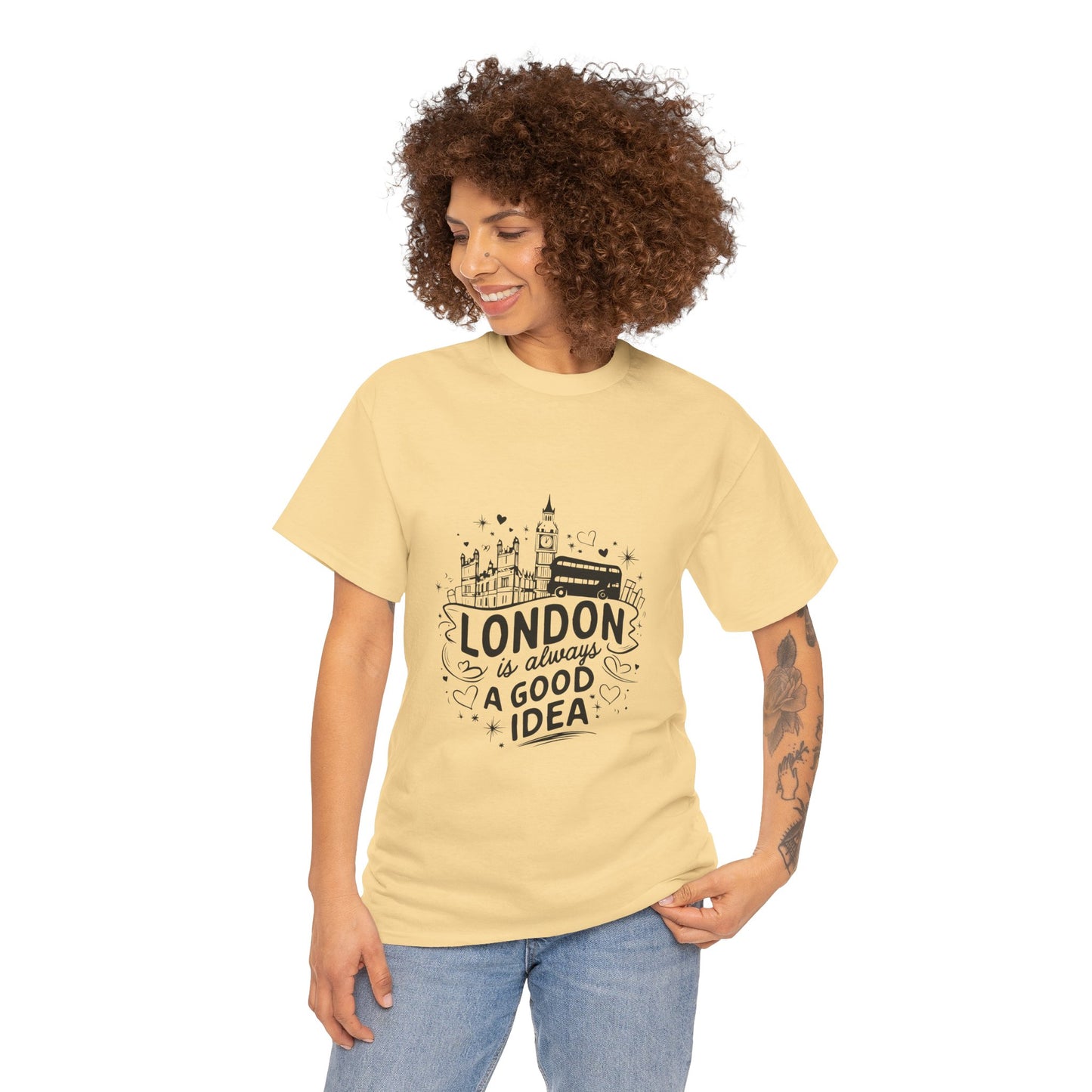 Unisex Heavy Cotton Tee - London is always a good idea