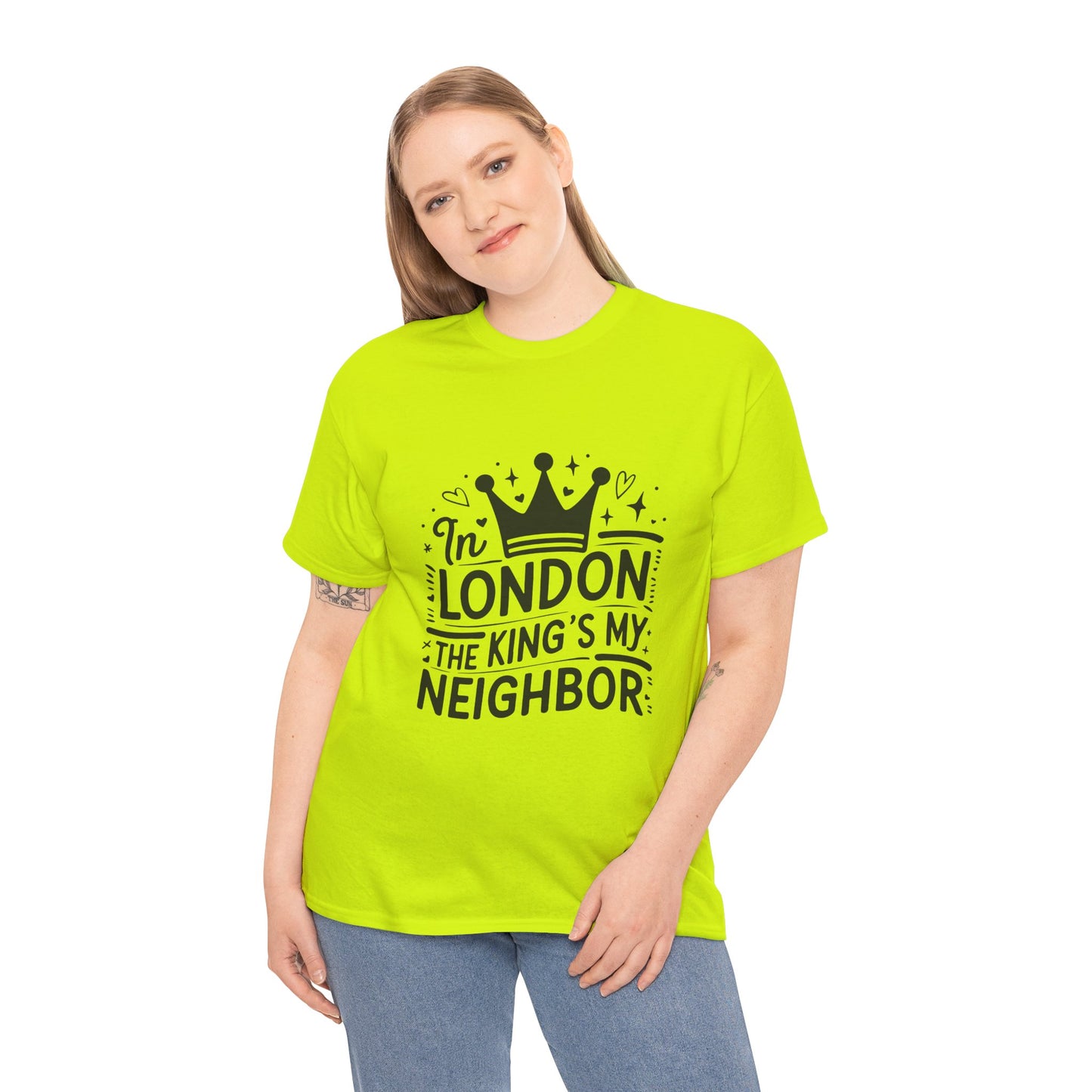 Unisex Heavy Cotton Tee - In London King's my Neighbour