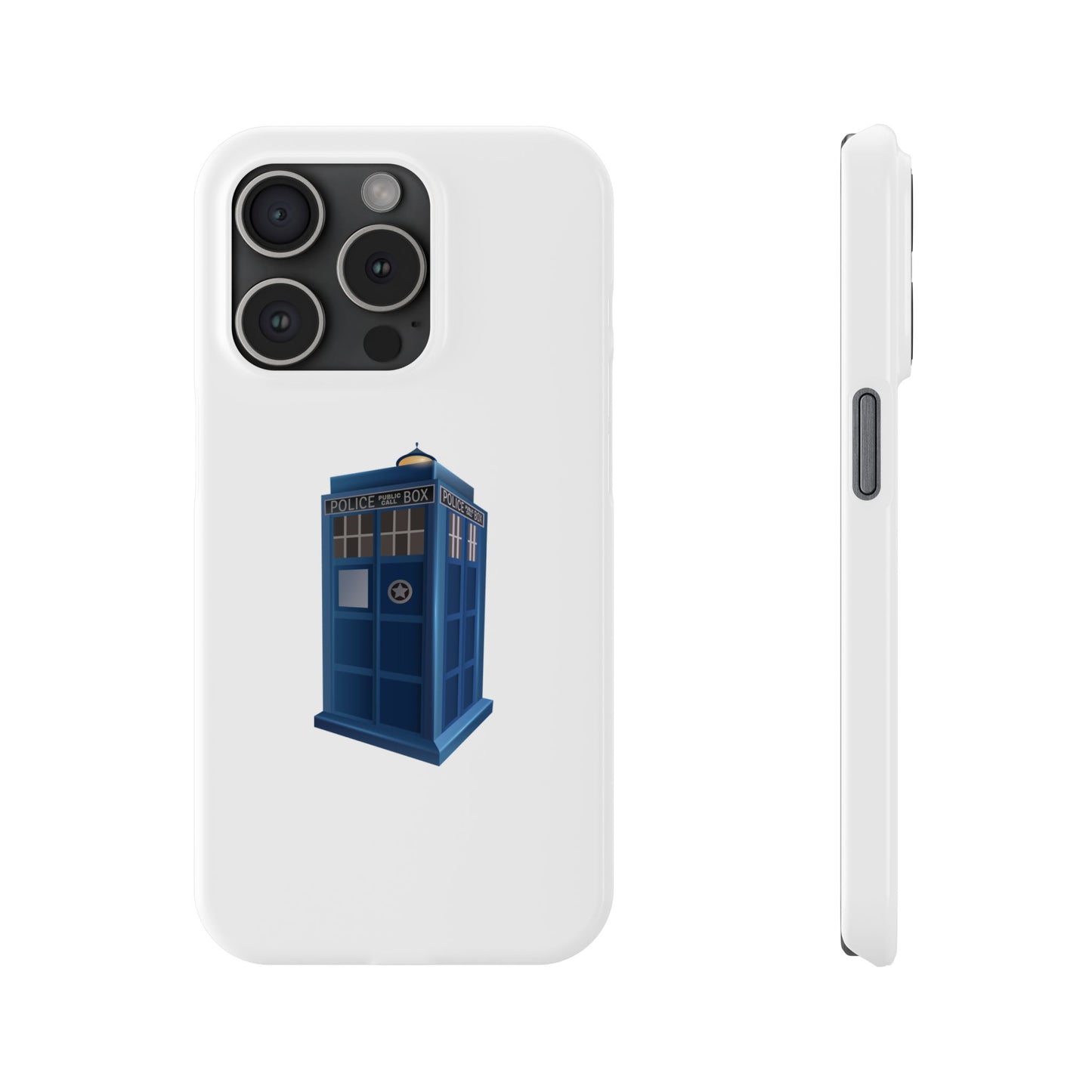 Doctor Who TARDIS Slim Phone Cases, Sci-Fi Phone Covers, Whovian Gifts, Geeky Accessories, Birthday Presents, Fun Tech Gear