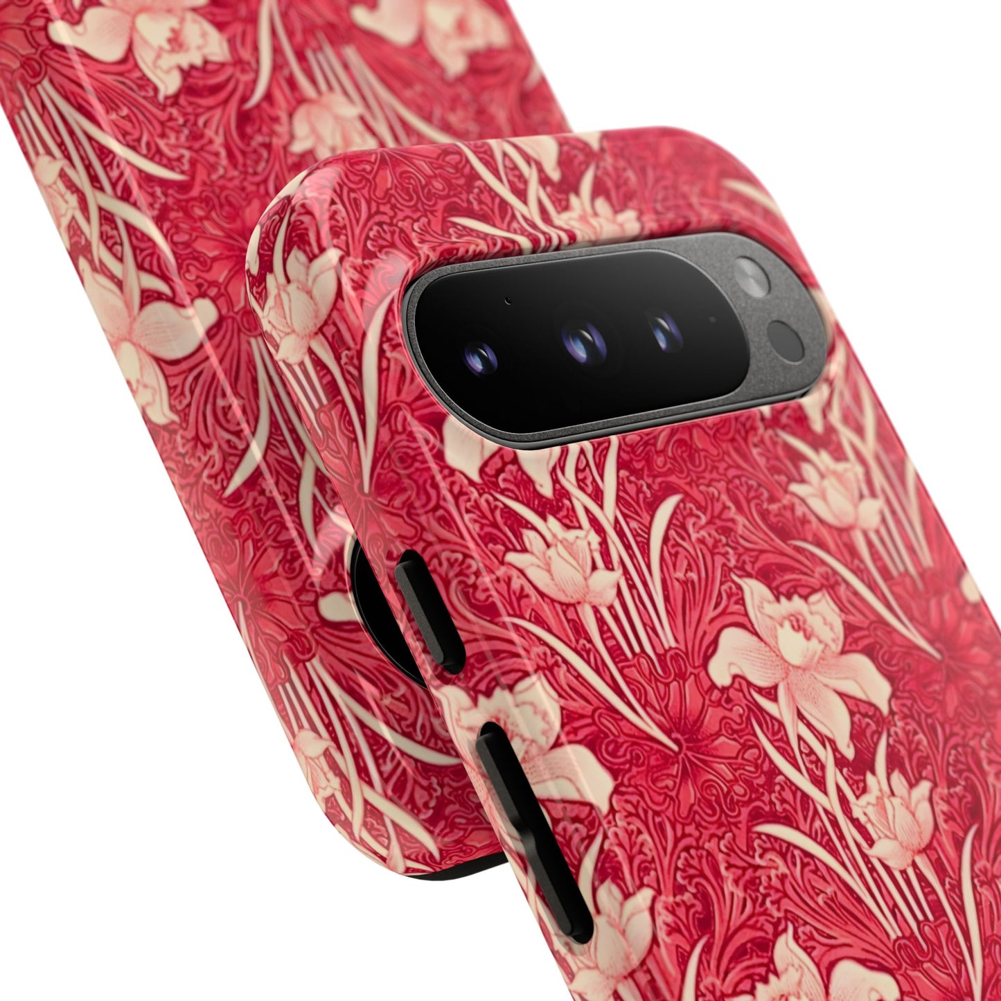 Floral Tough Phone Case - Durable, Stylish Accessory, Perfect Gift for Her, Floral Pattern, Customizable, Ideal for Daily Use