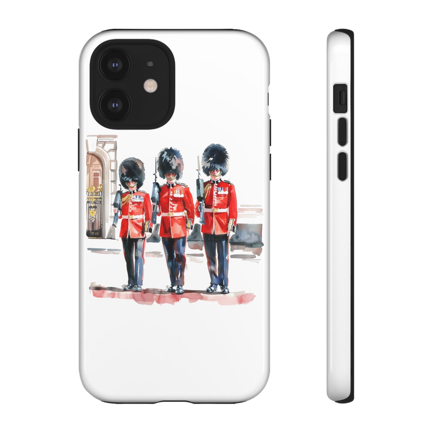 Phone Case with Royal Guard Design, Unique Cell Cover, London Souvenir, Tough Phone Case, Gift for Travelers, Stylish Street Photography
