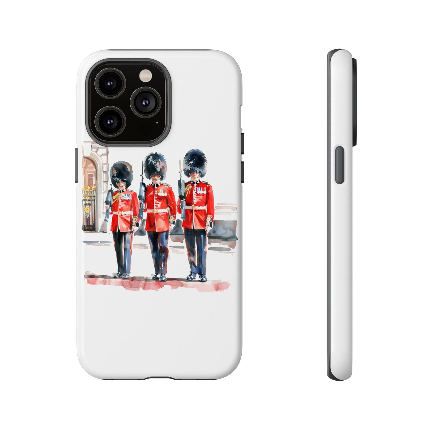 Phone Case with Royal Guard Design, Unique Cell Cover, London Souvenir, Tough Phone Case, Gift for Travelers, Stylish Street Photography