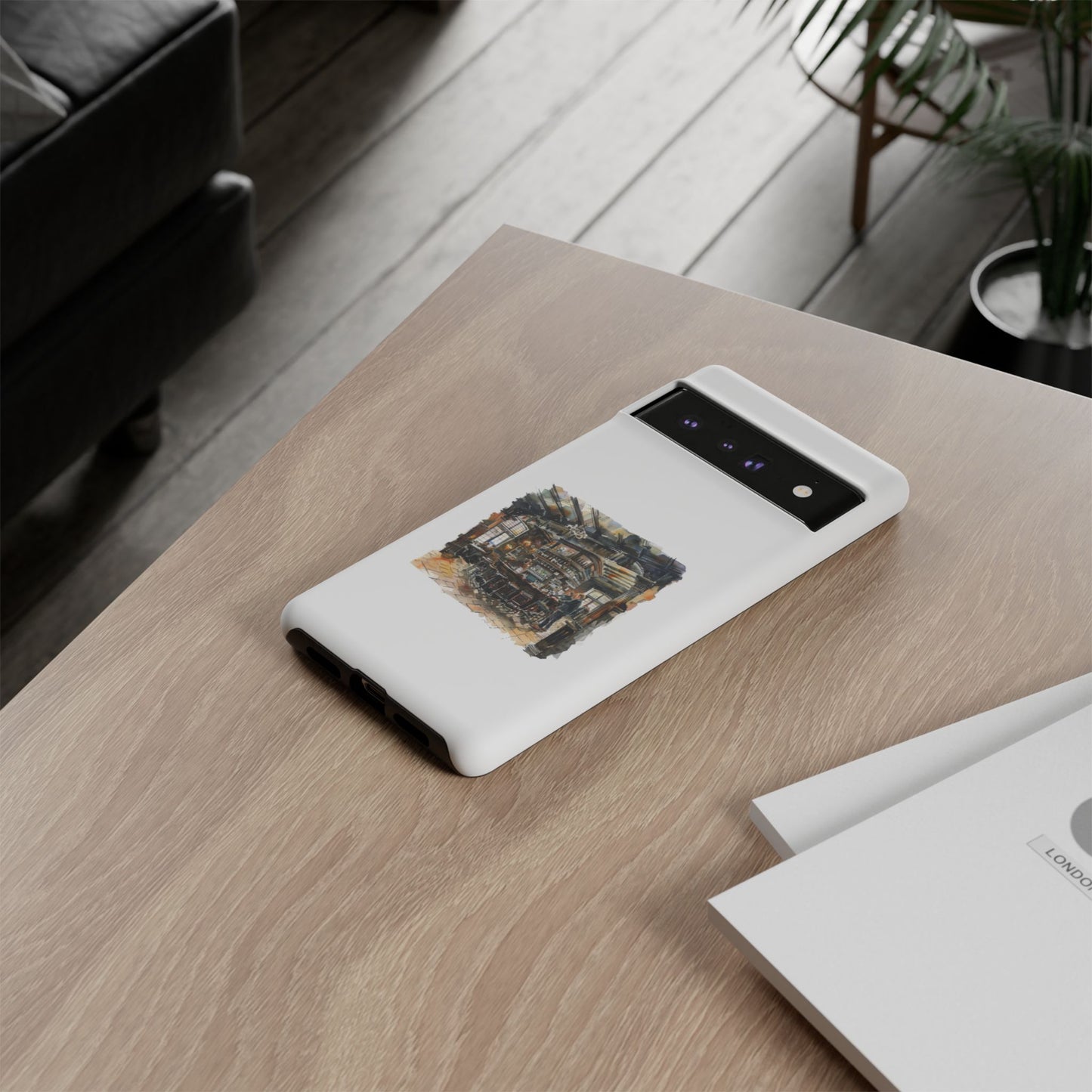 Stylish Tough Case for Phone - Cozy Cafe Artwork Design