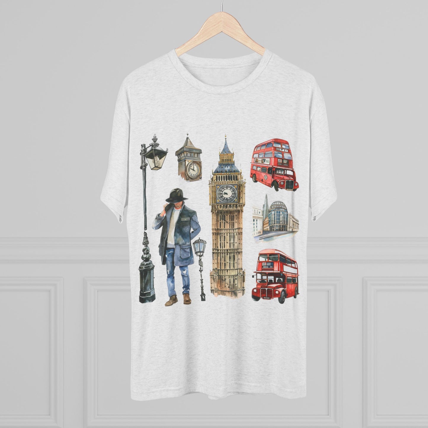 Vintage England Iconic Unisex Tri-Blend Crew Tee