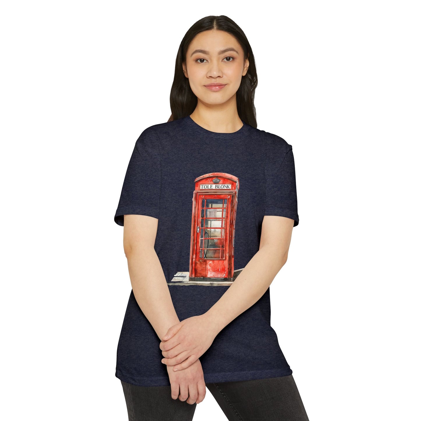 Unisex CVC Jersey T-shirt - Iconic British Public Telephone