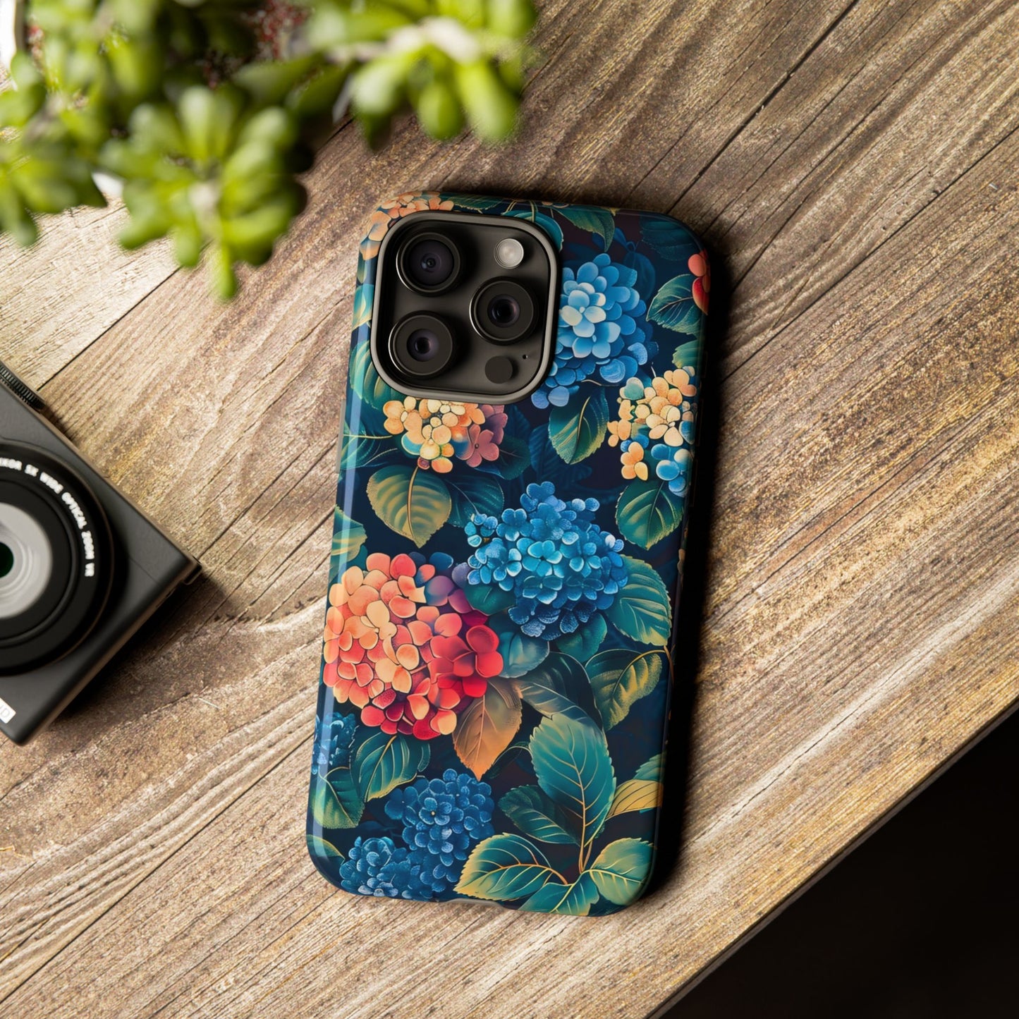 Floral Tough Phone Case, Durable Smartphone Cover, Flower Design, Gift for Her, Stylish Protection