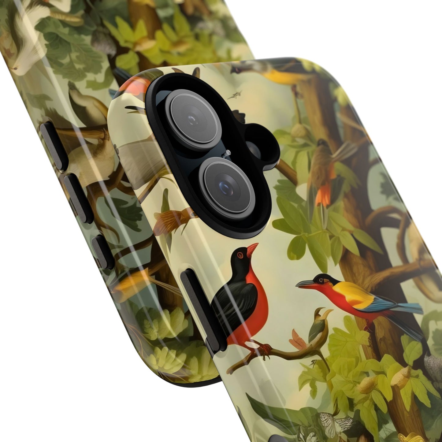 Nature-Inspired Phone Case, Tropical Bird Phone Case, Floral iPhone Case, Unique Phone Cover, Gift for Bird Lovers, Eco-Friendly Phone Case