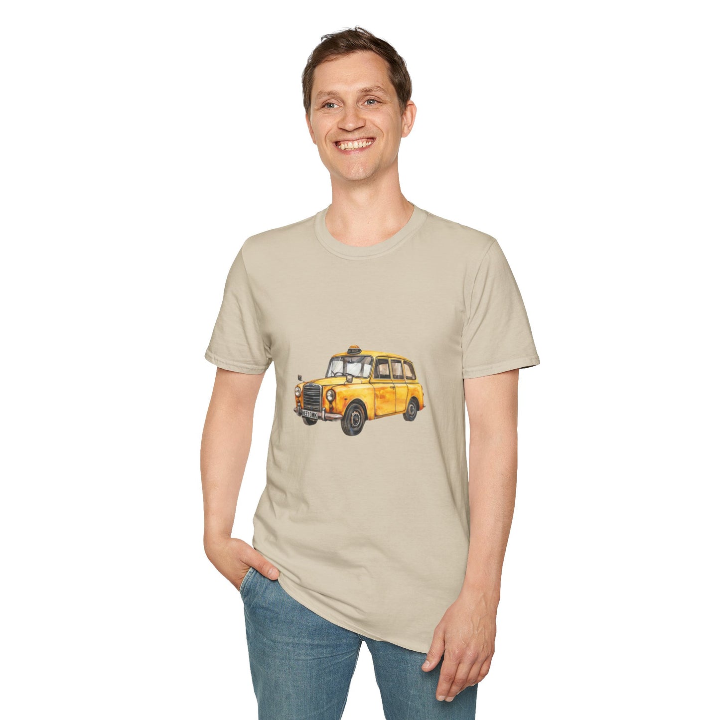 Unisex Softstyle T-Shirt - Trendy British Vintage Car