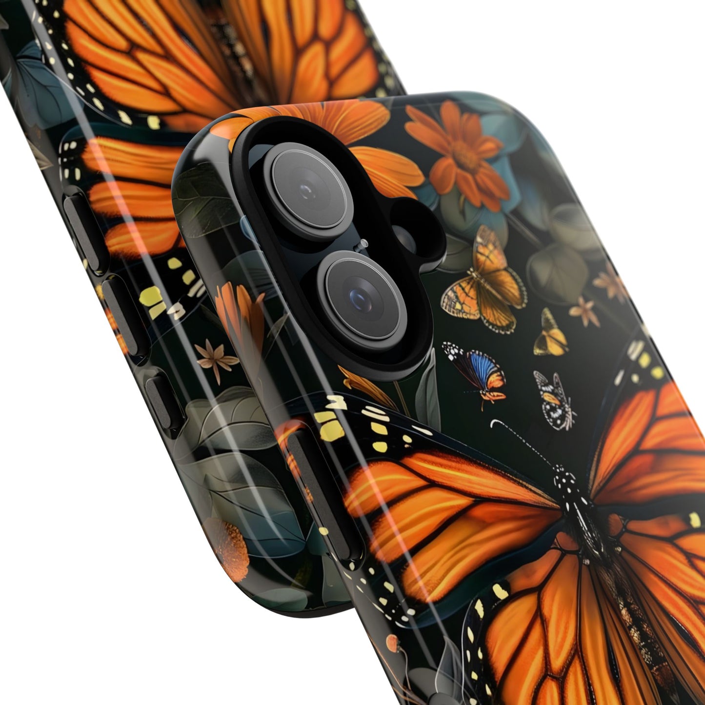 Monarch Butterfly Phone Case, Tough Cases, Nature Lover Gift, Floral Mobile Cover, Eco-Friendly Phone Accessory, Butterfly Design