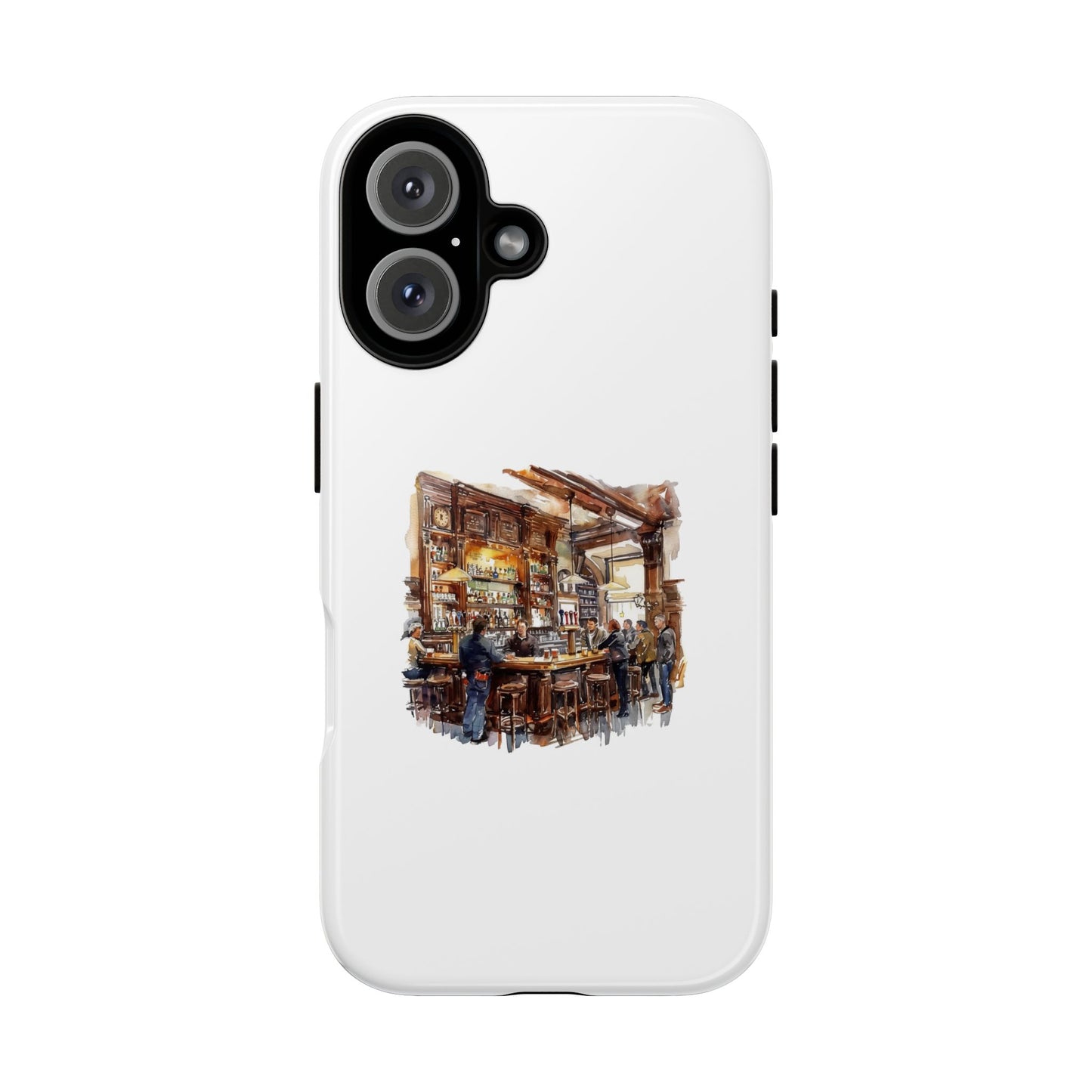 Artistic Phone Case - Cozy Pub Design