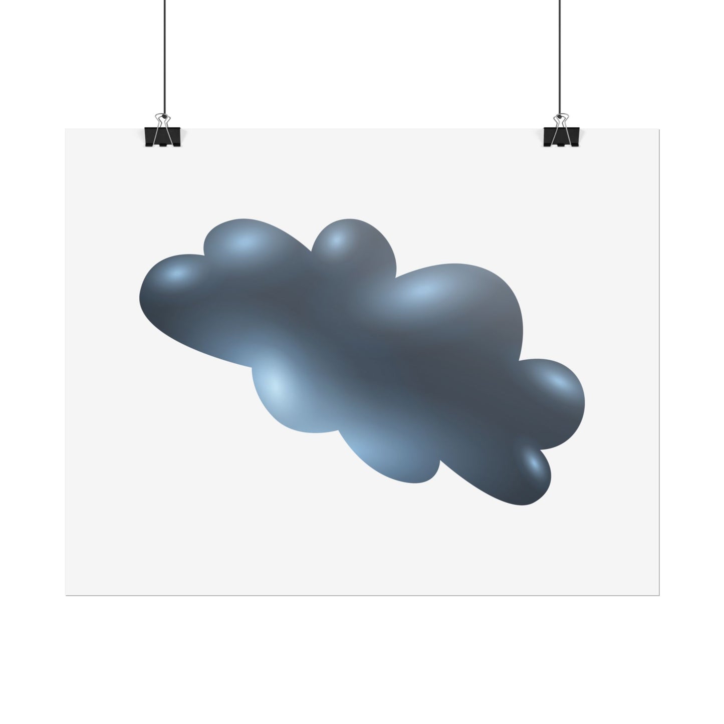 Cloud Art Print, Modern Decor, Minimalist Wall Art, Home Office Decor, Unique Gift, Aesthetic Poster