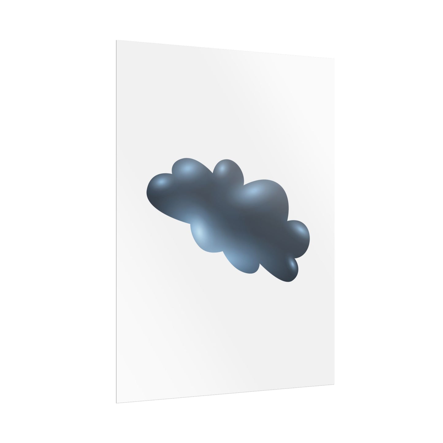 Cloud Art Print, Modern Decor, Minimalist Wall Art, Home Office Decor, Unique Gift, Aesthetic Poster